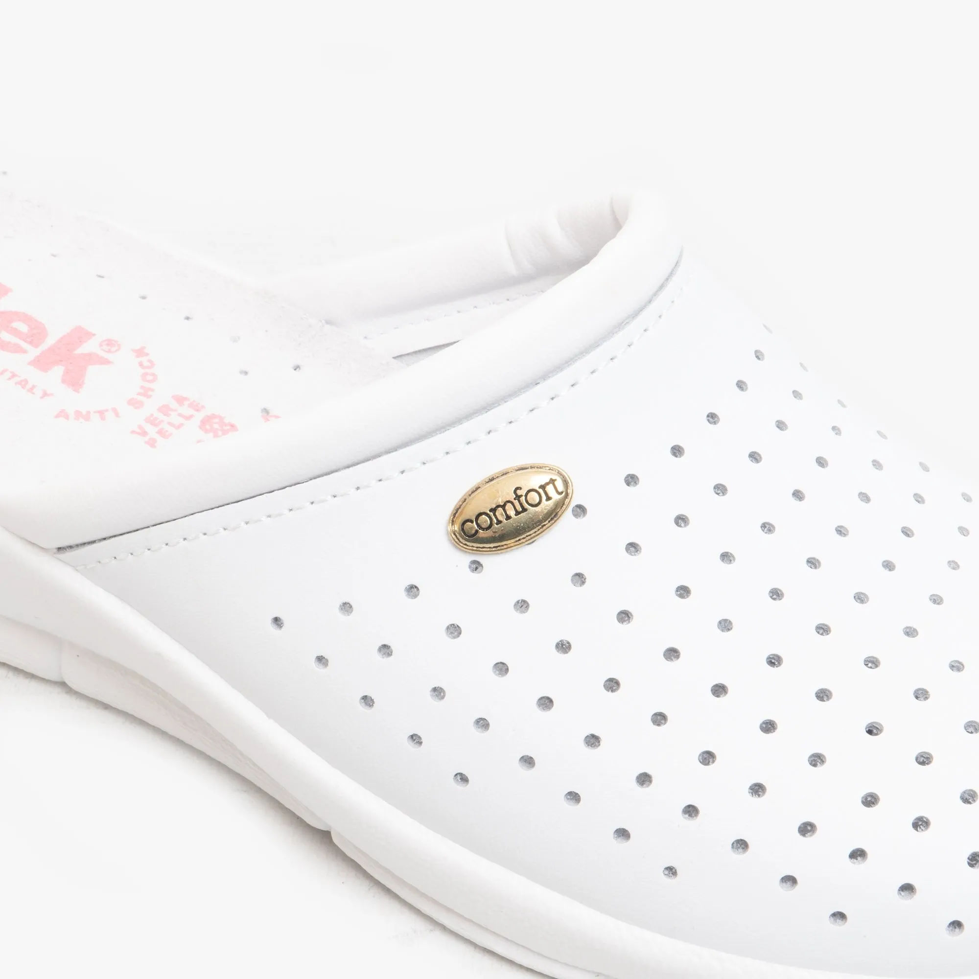 DEK ANGIE Womens Leather Mule Clogs Sandals White sold by Shuperb product image thumbnail 3