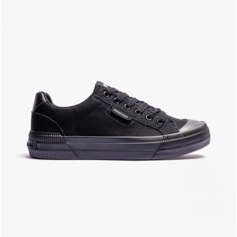 Rocket Dog CHEERY Womens Canvas Trainers Black sold by Shuperb