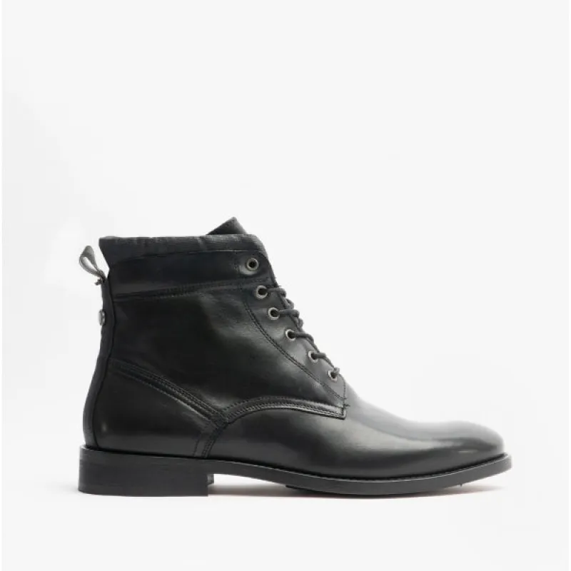 Barbour BACKWORTH Mens Leather Derby Boots Black sold by Shuperb
