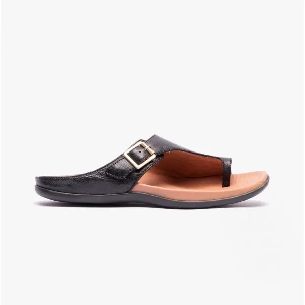 Strive JAVA II Womens Toe-Loop Sandals Black sold by Shuperb