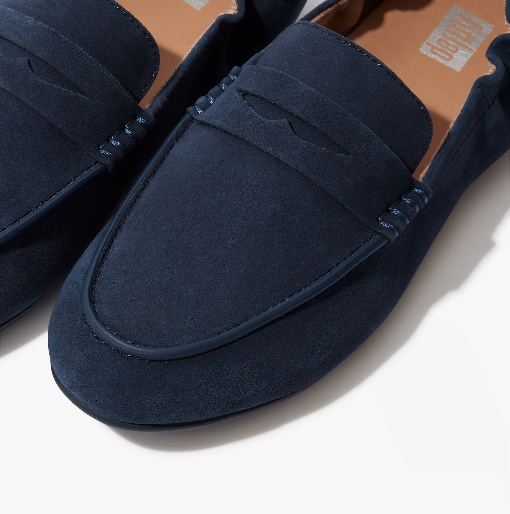 FitFlop ALLEGRO Womens Suede Penny Loafers Midnight Navy sold by Shuperb product image thumbnail 5