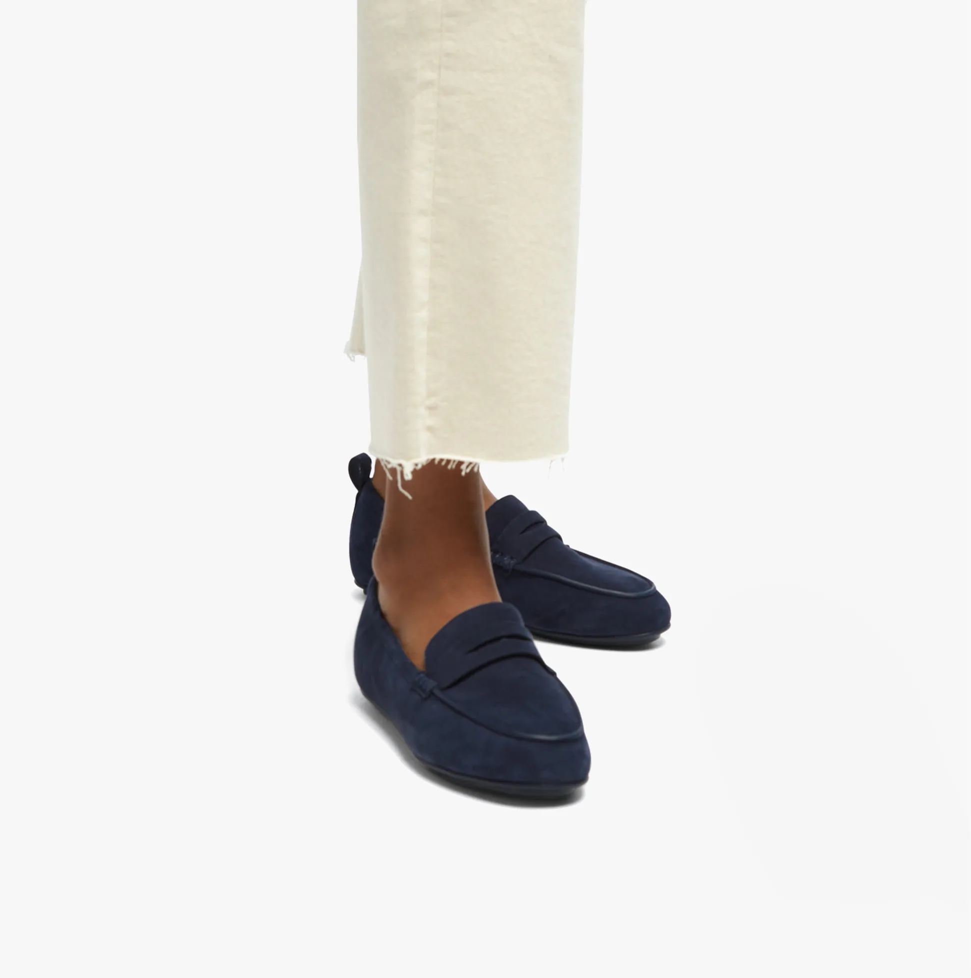 FitFlop ALLEGRO Womens Suede Penny Loafers Midnight Navy sold by Shuperb product image thumbnail 3