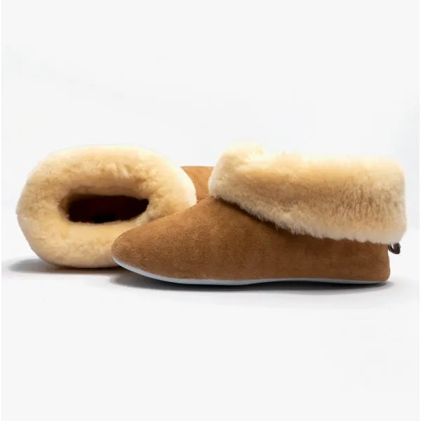 JUBILEE 630 Ladies Sheepskin Full Slippers Chestnut sold by Shuperb product image thumbnail 4
