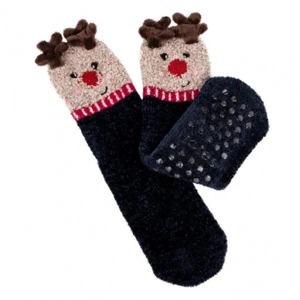 Totes Isotoner NOVELTY SUPERSOFT Womens Socks Reindeer: One Size sold by Shuperb