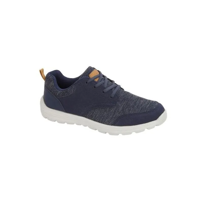 DEK RONSON Mens Mesh Lace Up Trainers Navy sold by Shuperb
