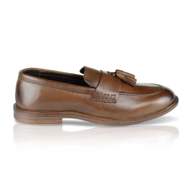 Silver Street London CHARLESTON Mens Loafers Brown sold by Shuperb