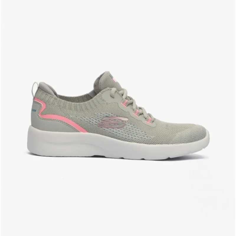Skechers 149546/LGPK DYNAMIGHT 2.0-DAYTIME STRIDE Womens Trainers Light Grey/Pink made by Skechers