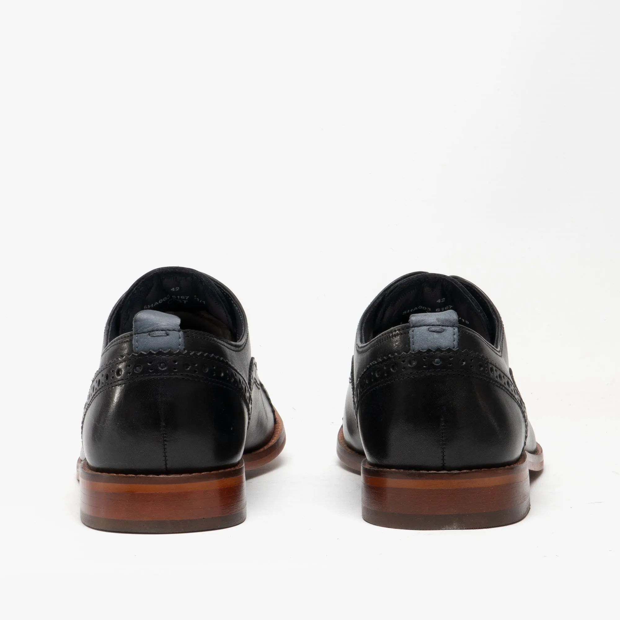 Base London CAST Mens Leather Brogue Shoes Black sold by Shuperb product image thumbnail 4