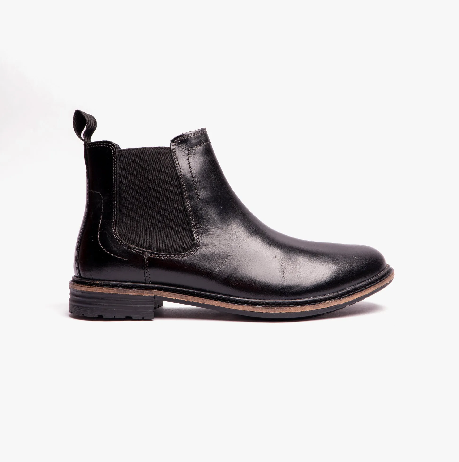 Hush Puppies JUSTIN Mens Chelsea Boots Black sold by Shuperb