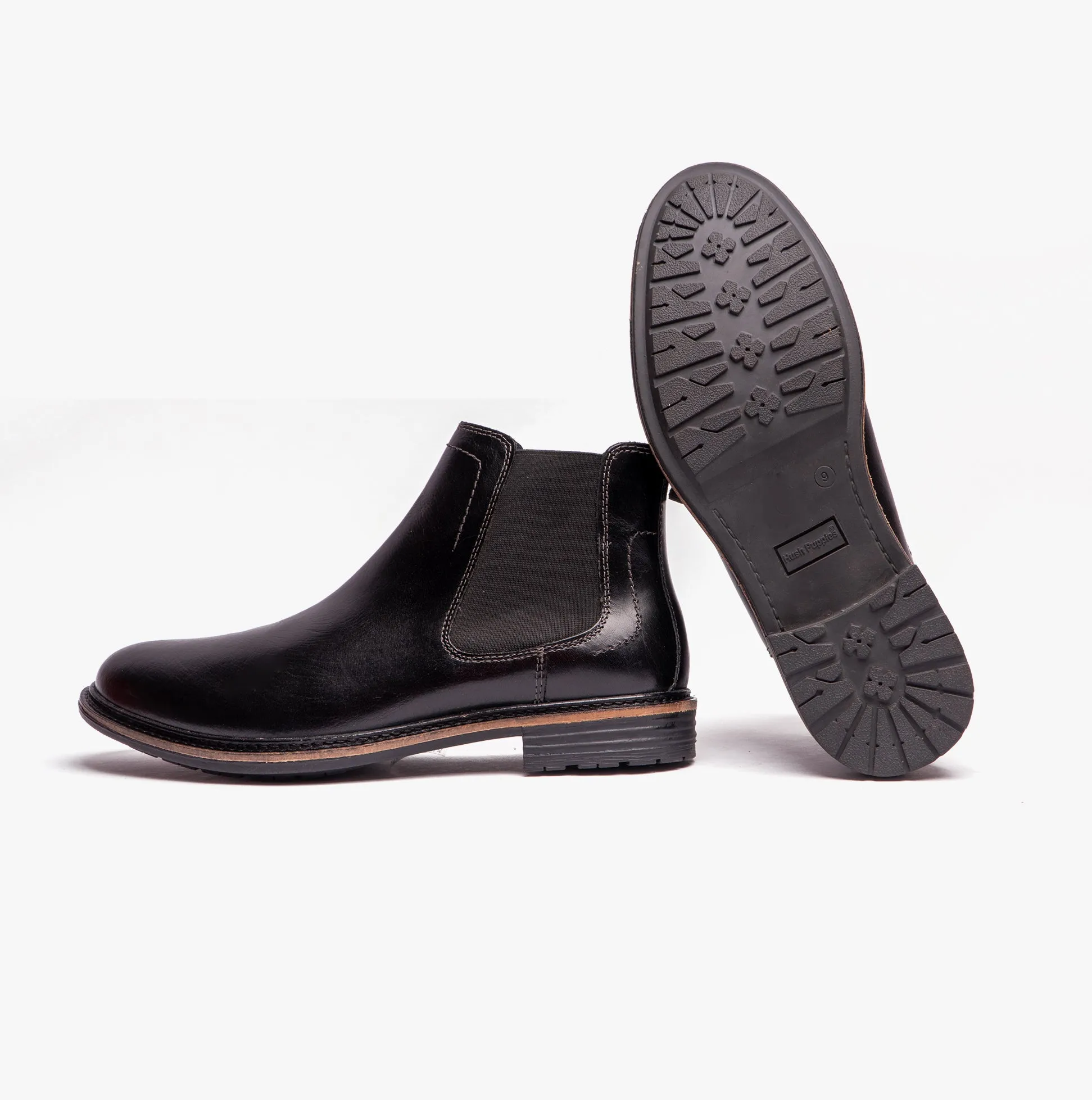 Hush Puppies JUSTIN Mens Chelsea Boots Black sold by Shuperb product image thumbnail 5