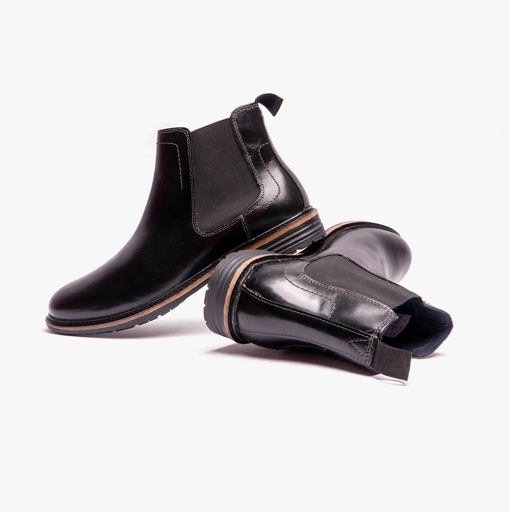 Hush Puppies JUSTIN Mens Chelsea Boots Black sold by Shuperb product image thumbnail 4