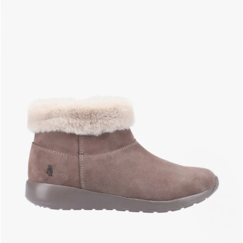 Hush Puppies LOLLIE Womens Suede Ankle Boots Taupe made by Hush Puppies