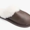 Shepherd JESSICA Womens Sheepskin Mules Oiled Antique sold by Shuperb