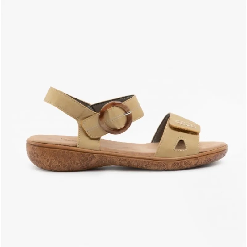 Dr Keller JOAN Womens Strappy Sandals Beige made by Shuperb