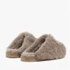 Shepherd JENNY Womens Sheepskin Mules Stone sold by Shuperb