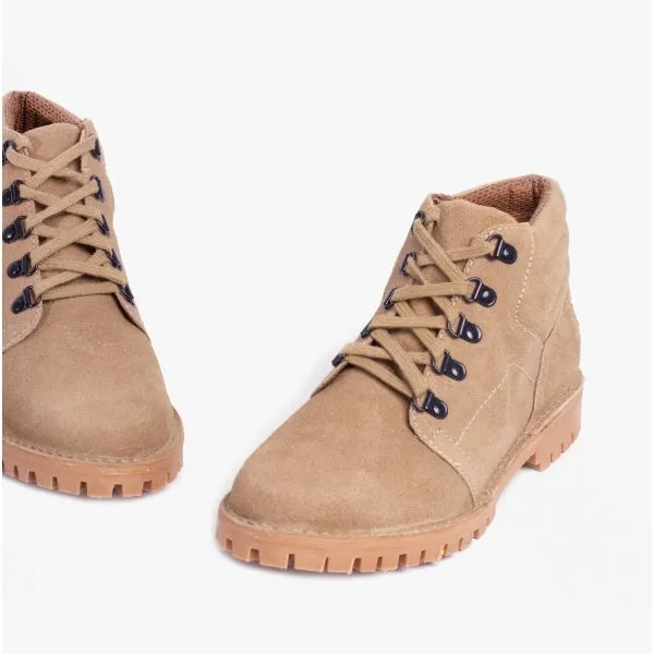 Roamers Mens 5 Eyelet D Ring Desert Boots Taupe sold by Shuperb product image thumbnail 3