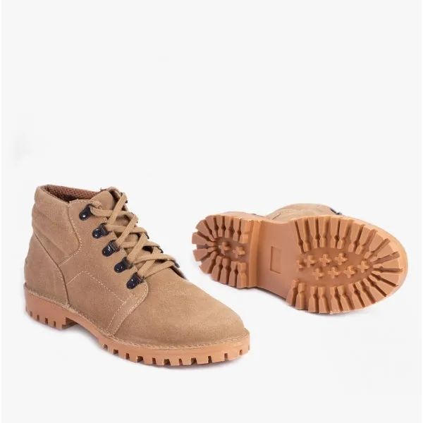 Roamers Mens 5 Eyelet D Ring Desert Boots Taupe sold by Shuperb product image thumbnail 4