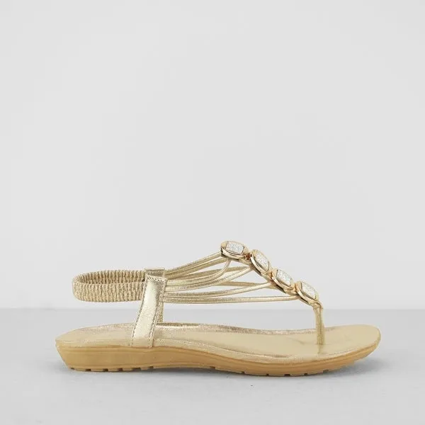 SHALIMAR Womens Sandals Gold sold by Shuperb