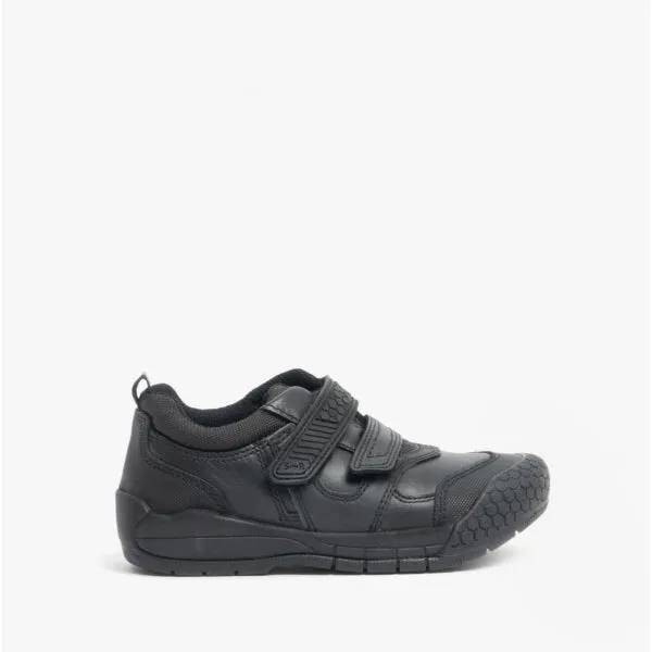 Start-Rite STRIKE Boys Leather Touch Fasten School Shoes Black sold by Shuperb