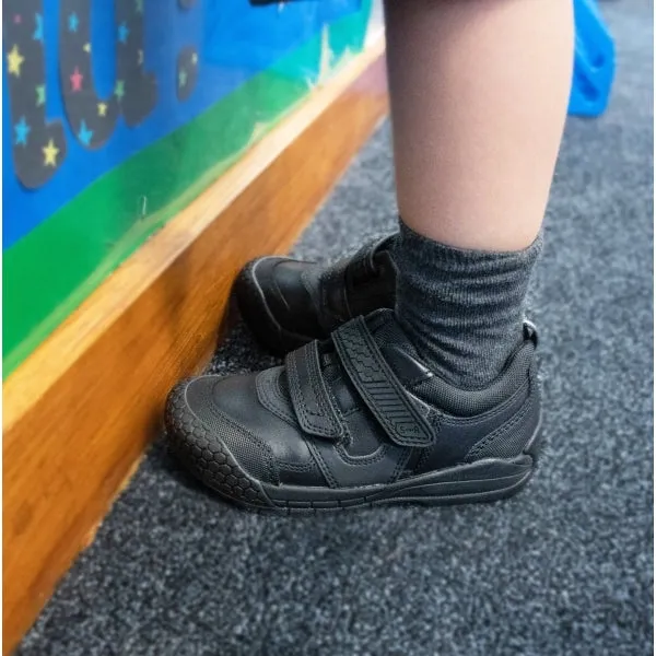 Start-Rite STRIKE Boys Leather Touch Fasten School Shoes Black sold by Shuperb product image thumbnail 2