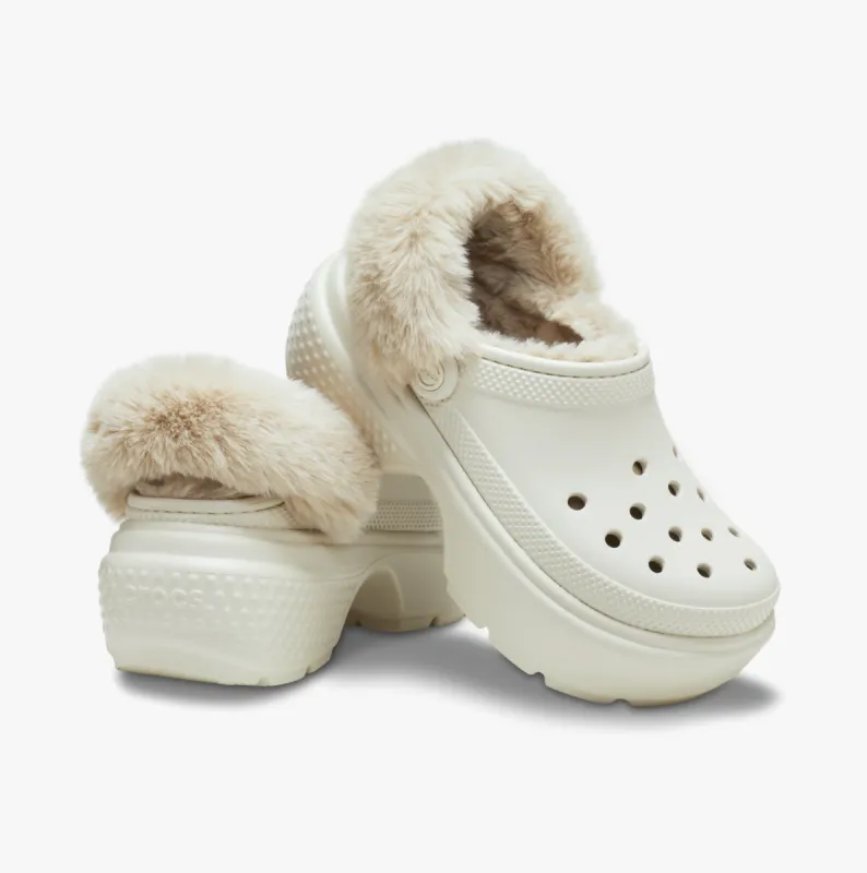 Crocs 208546-160 STOMP LINED Womens Clogs Stucco sold by Shuperb