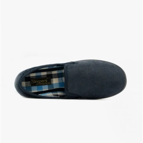Sleepers HARRY Mens Wide Fit Slippers Navy sold by Shuperb product image thumbnail 4