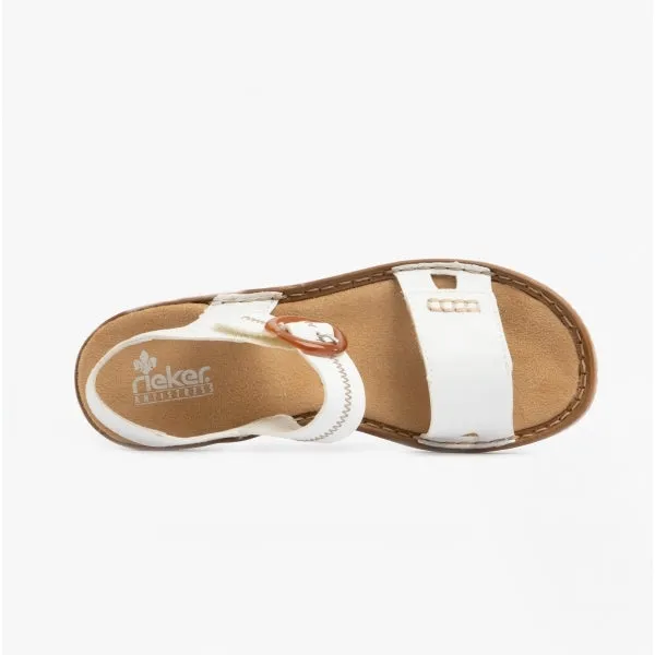 628Z3-80 Ladies Touch Fasten Sandals White sold by Shuperb product image thumbnail 5