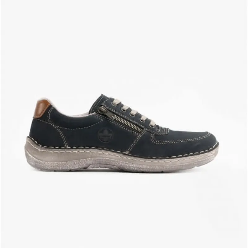 Rieker 03030-14 Mens Casual Trainers Blue sold by Shuperb