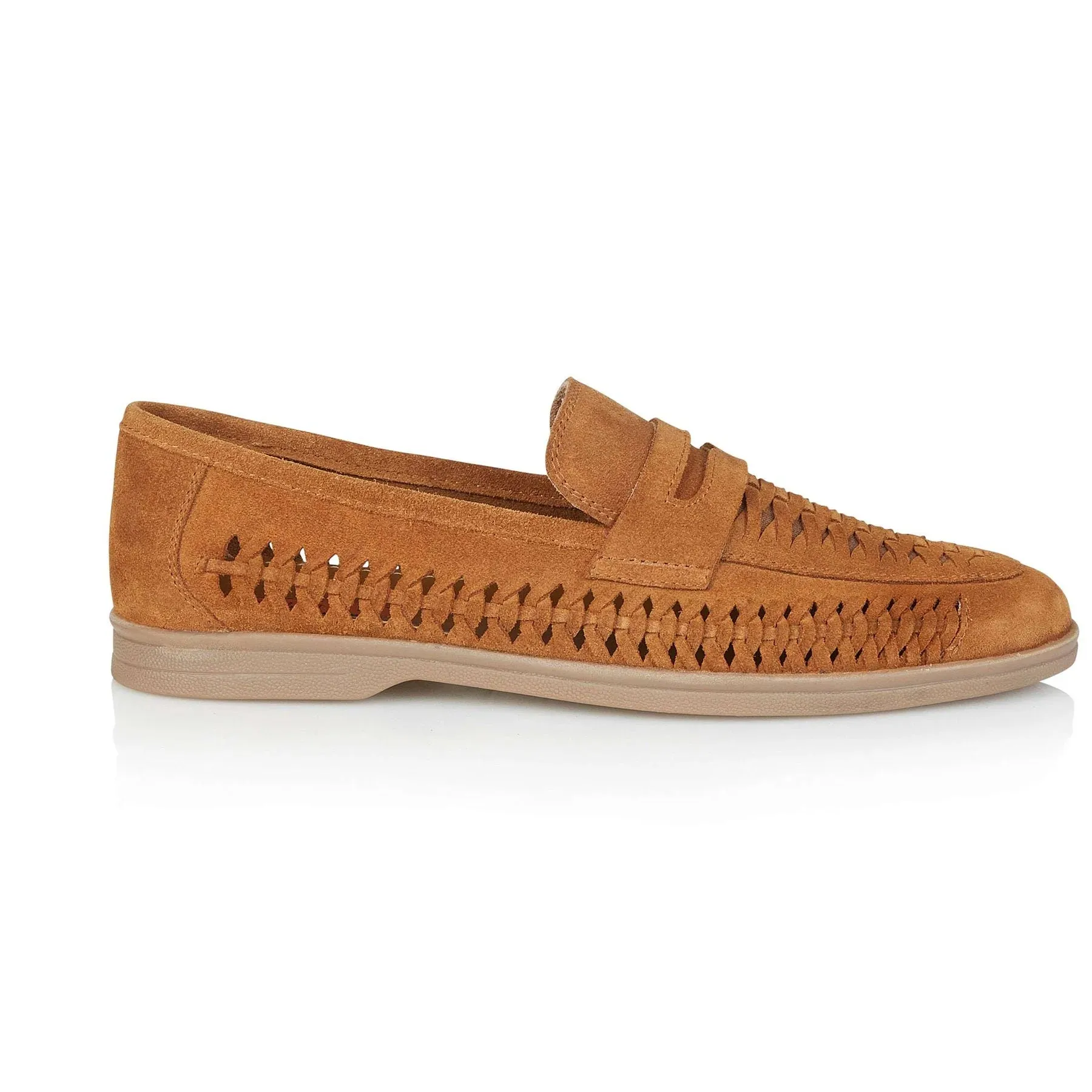 Silver Street London PERTH Mens Loafers Tan sold by Shuperb