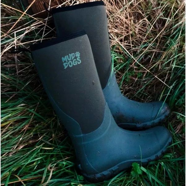 Mud Dogs RUTLAND TALL Neoprene Wellies Olive sold by Shuperb product image thumbnail 2