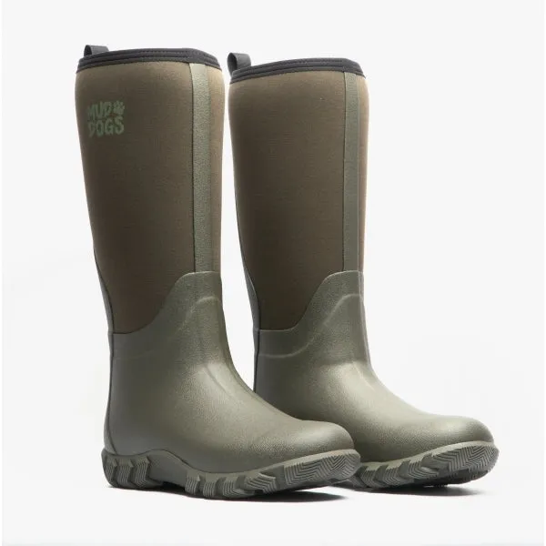 Mud Dogs RUTLAND TALL Neoprene Wellies Olive sold by Shuperb product image thumbnail 4