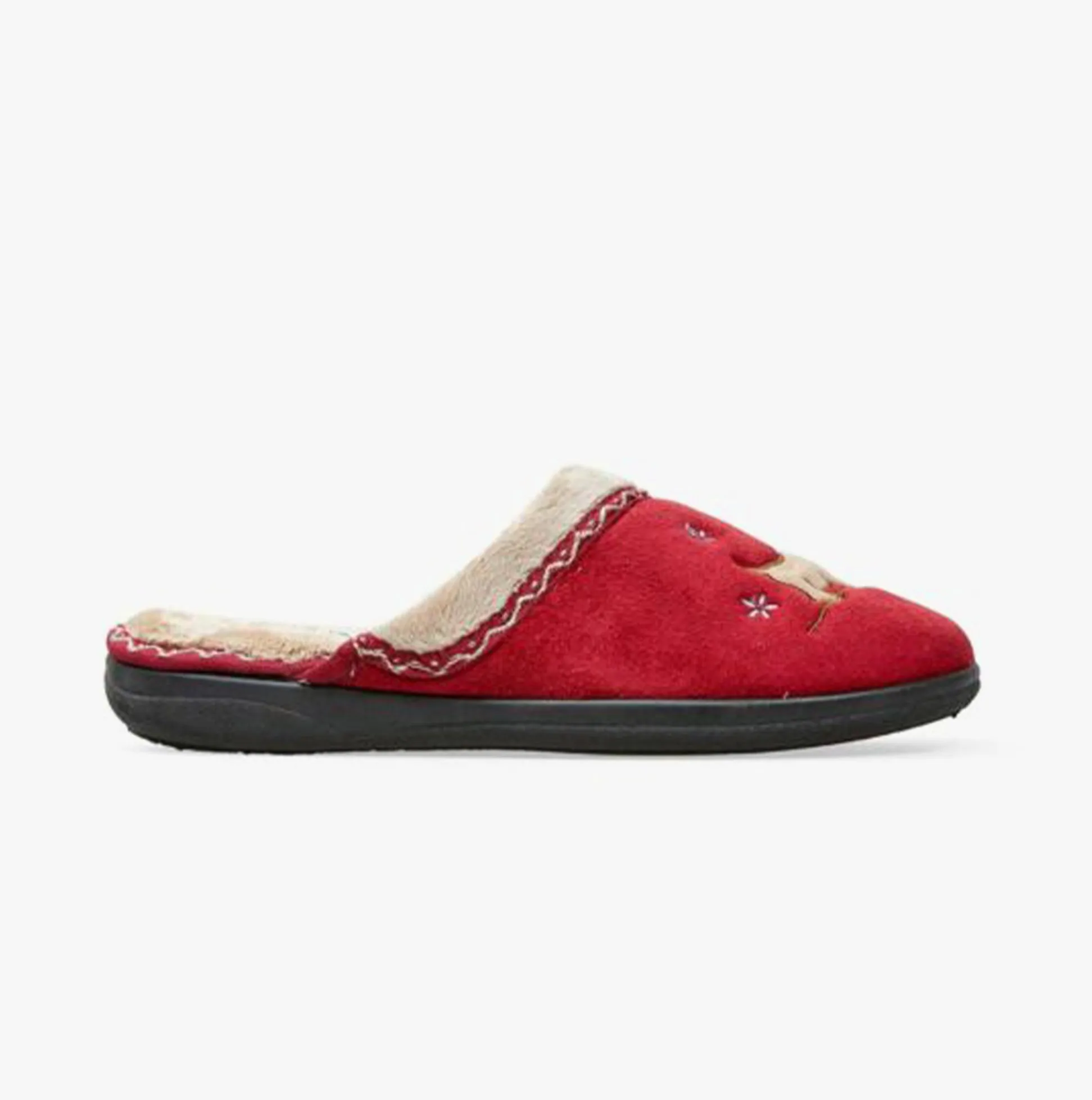 Padders SCOTTY Womens (2E Fit) Mule Slippers Red sold by Shuperb
