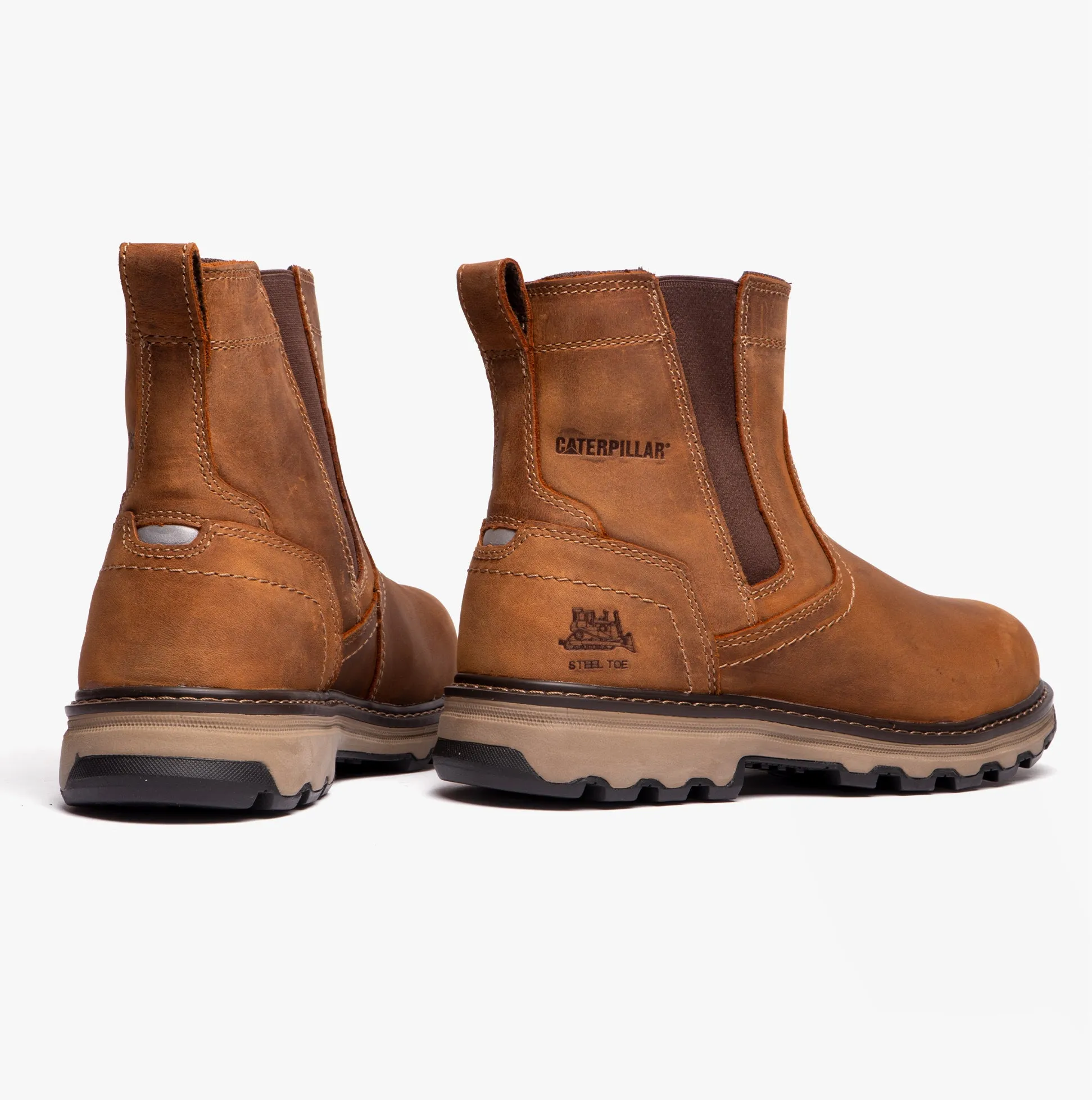 CAT PELTON Mens Dealer Safety Boots Beige sold by Shuperb product image thumbnail 3