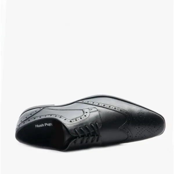 Hush Puppies ELLIOT BROGUE Boys Leather Lace Up Shoes Black sold by Shuperb product image thumbnail 4