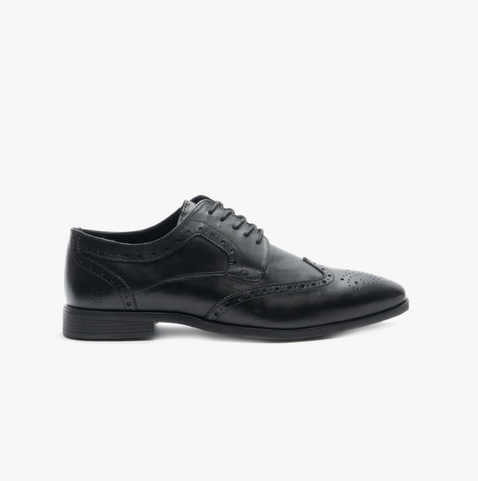 Hush Puppies ELLIOT BROGUE Boys Leather Lace Up Shoes Black sold by Shuperb