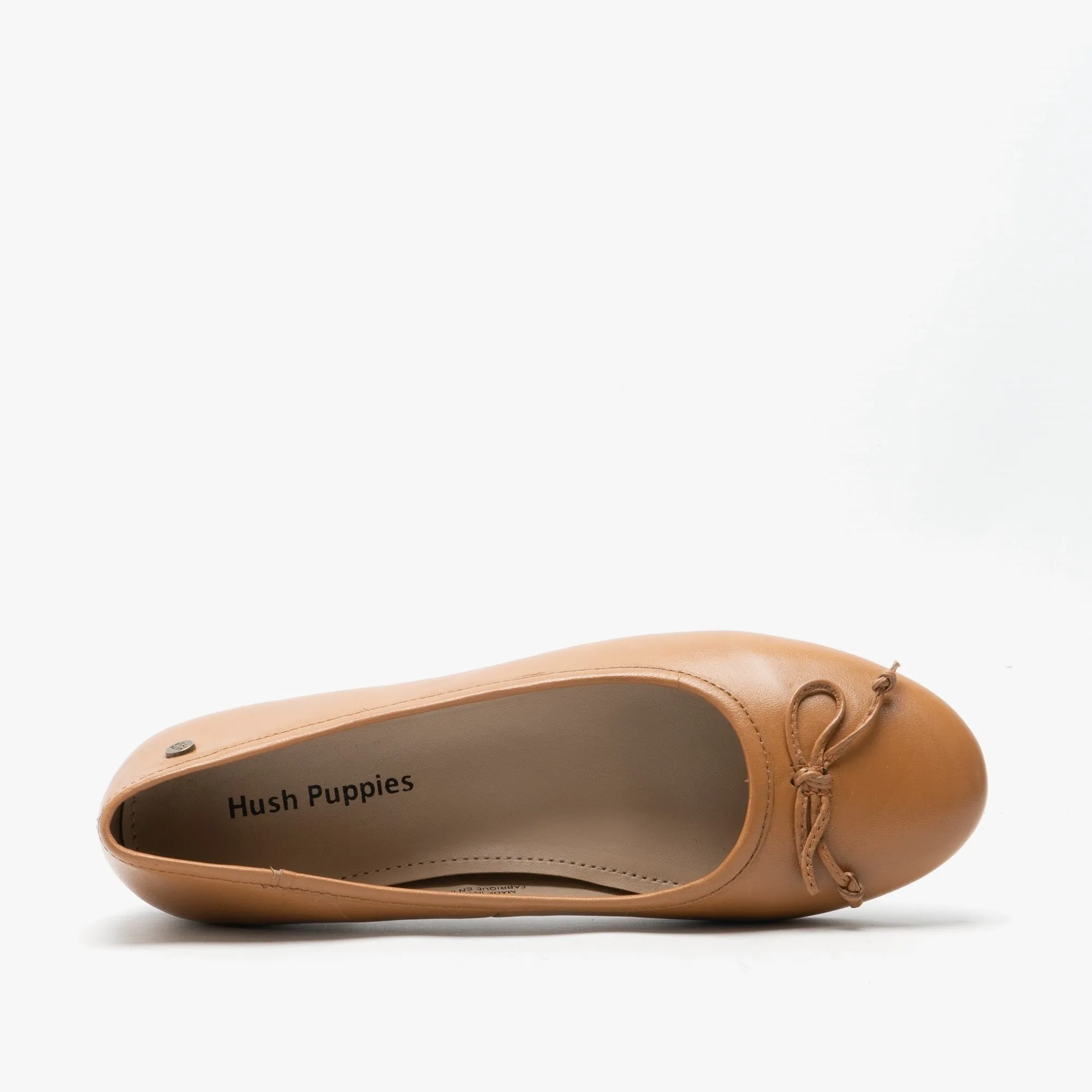 Hush Puppies NAOMI Womens Leather Ballerina Pumps Tan sold by Shuperb product image thumbnail 4