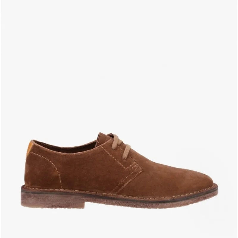 Hush Puppies SCOUT Mens Suede Leather Derby Shoes Tan sold by Shuperb