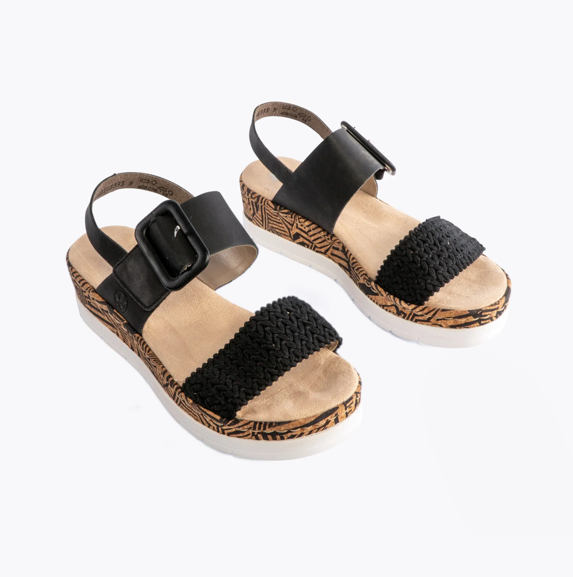 Rieker V3950-00 Womens Sandals Black sold by Shuperb product image thumbnail 5