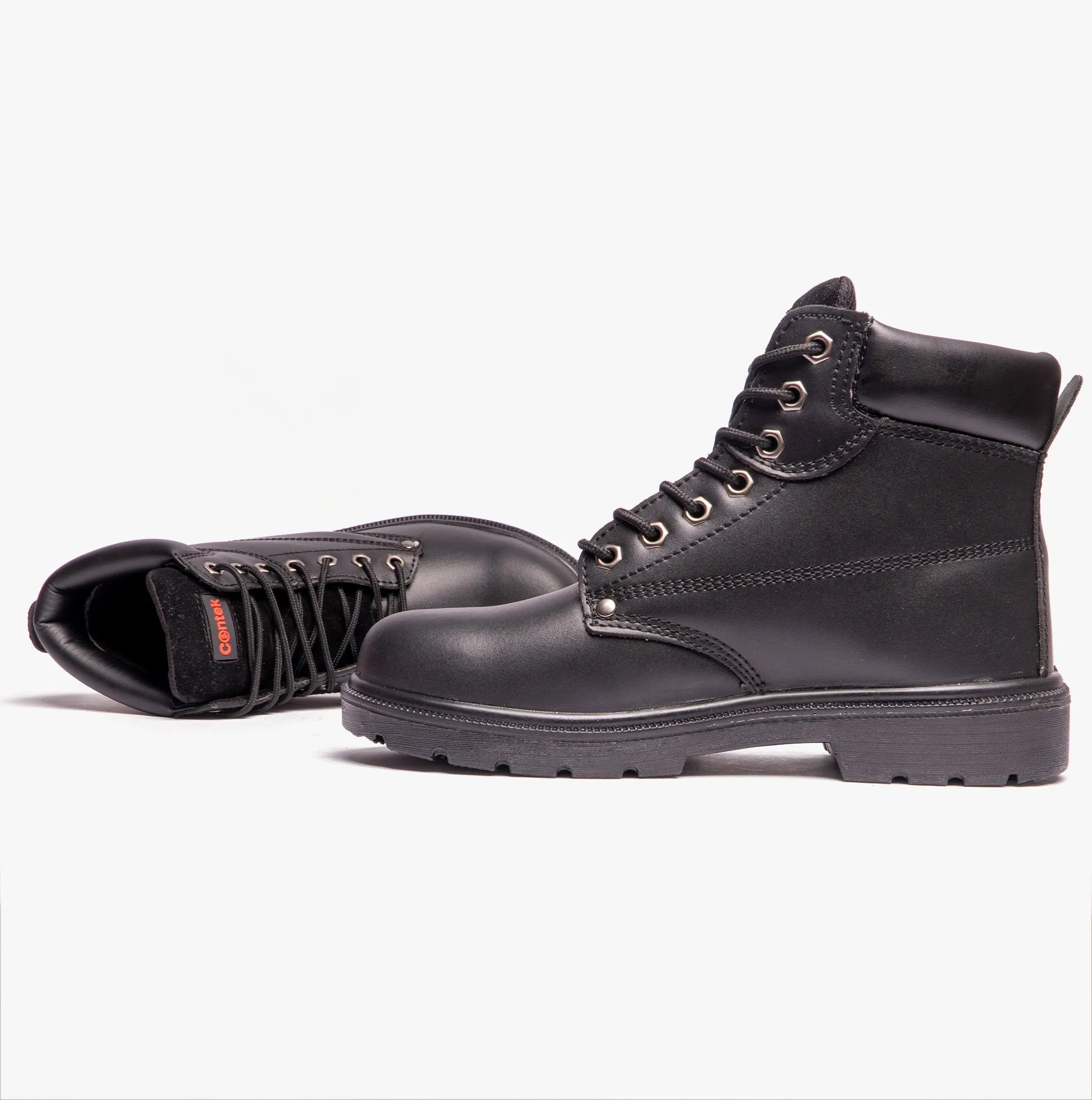 Centek FS331 Unisex Leather Safety Boots Black sold by Shuperb product image thumbnail 4