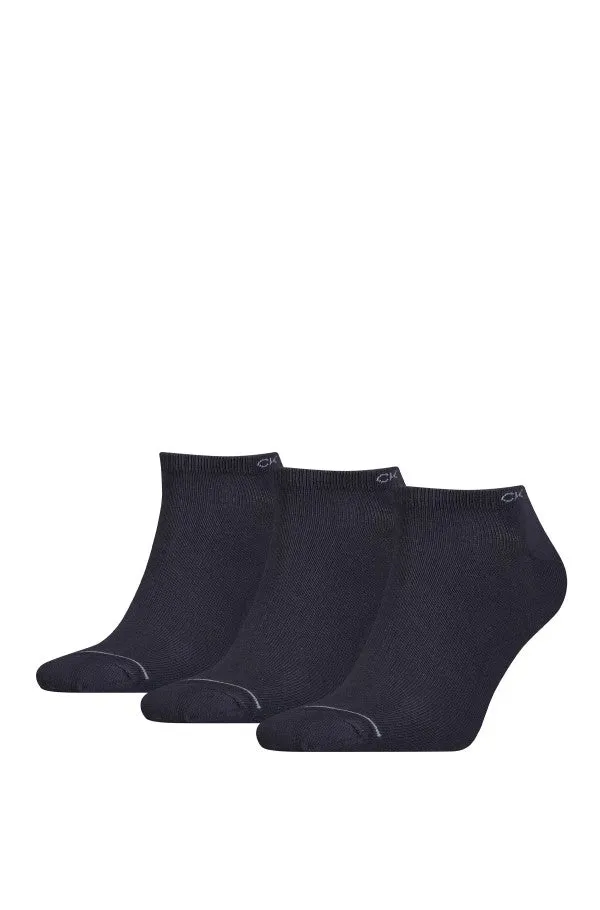 Calvin Klein 3 Pack Mens Ankle Trainer Socks Navy sold by Shuperb
