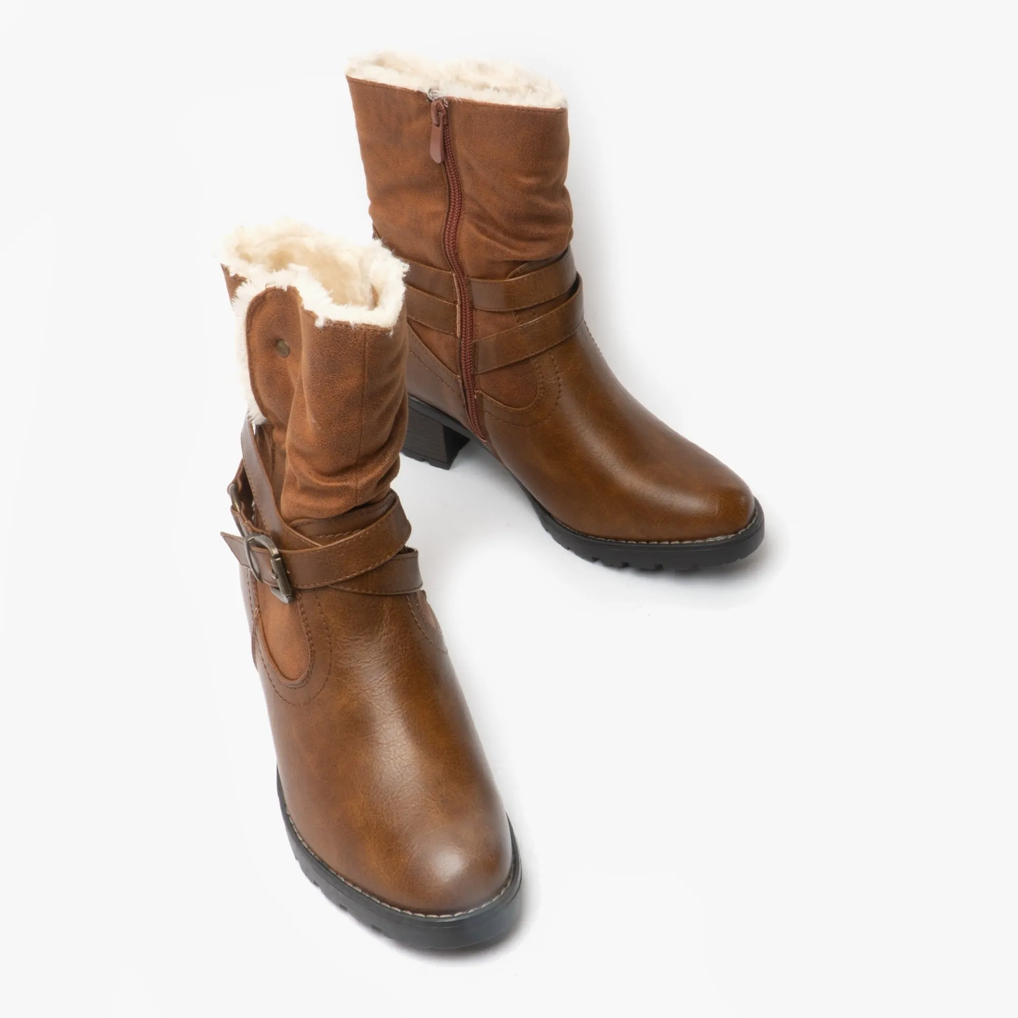 COURTNEY Ladies Ankle Boots Tan sold by Shuperb product image thumbnail 3