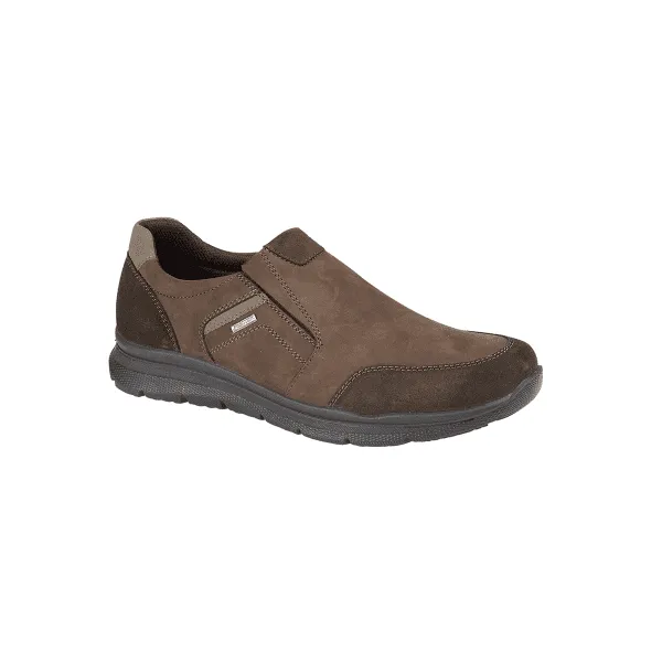 IMAC M032BN Mens Twin Gusset Nubuck Trainers Brown sold by Shuperb
