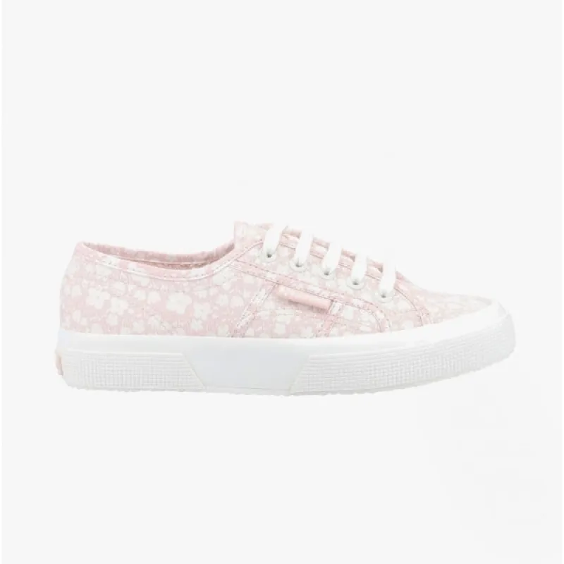 2750 PRINT Ladies Canvas Trainers Pink/White sold by Shuperb