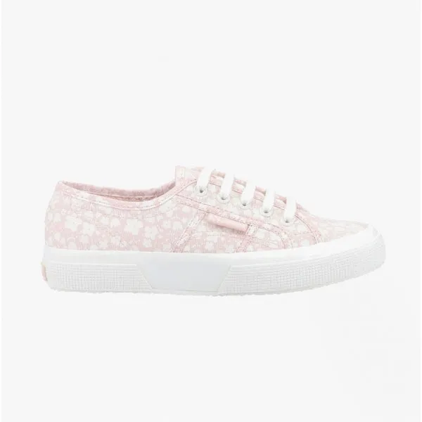 2750 PRINT Ladies Canvas Trainers Pink/White sold by Shuperb