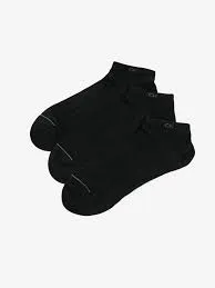 Calvin Klein 3 Pack Mens Ankle Trainer Socks Black sold by Shuperb