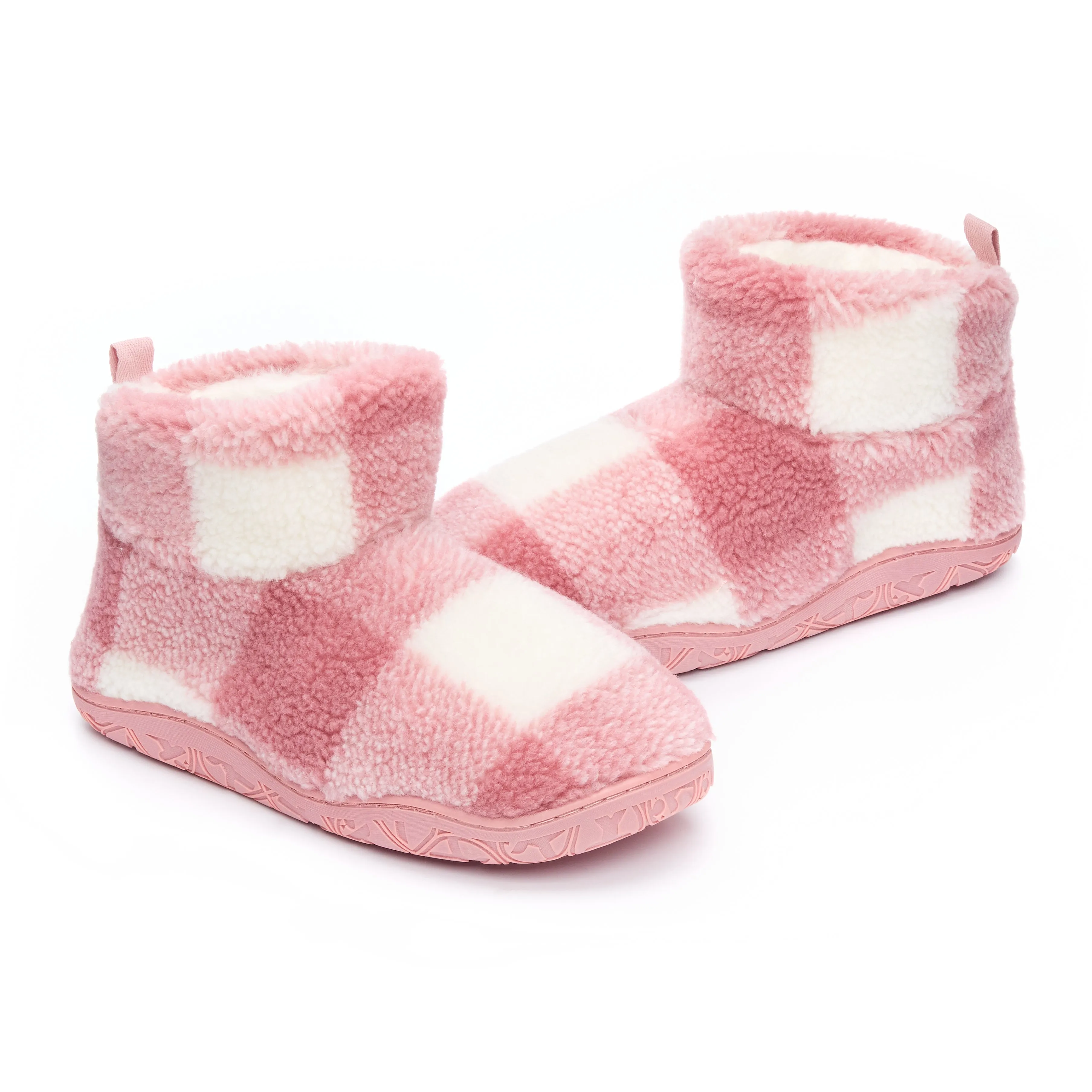 Bedroom Athletics CELESTE Womens Slipper Boots Pink Check sold by Shuperb product image thumbnail 4