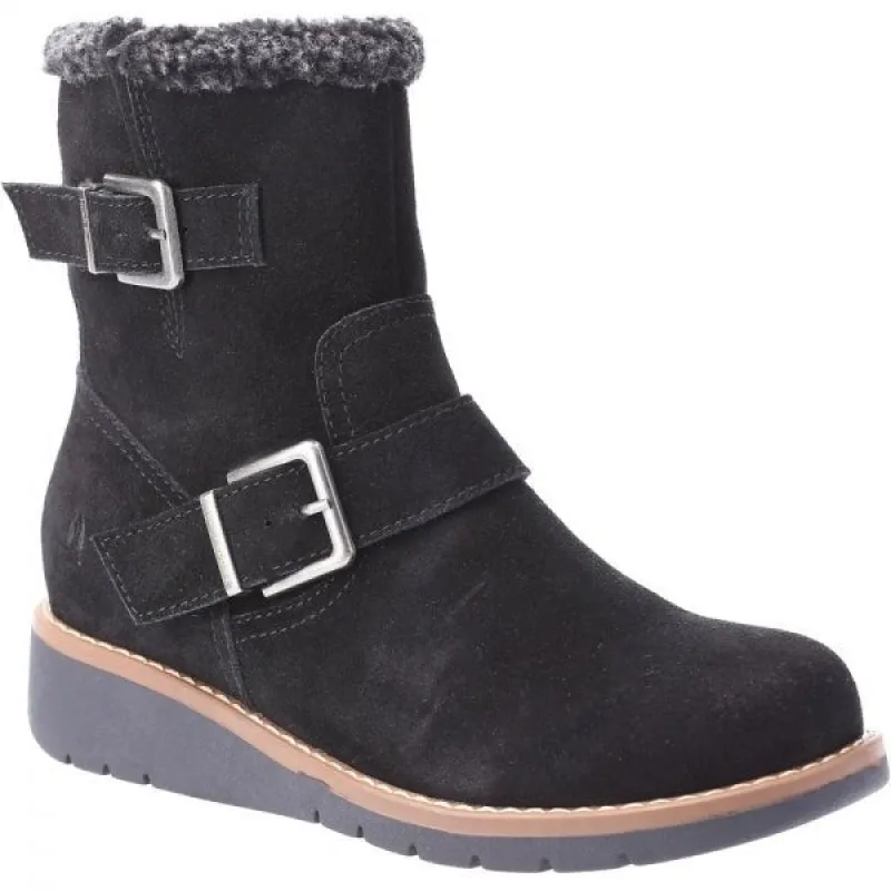 LEXIE Ladies Suede Boots Black sold by Shuperb
