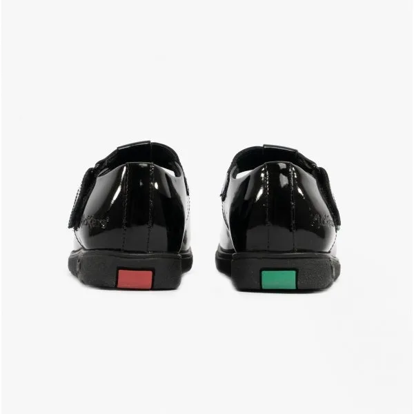 Kickers 115176 FRAGMA T-BAR Girls School Shoes Patent Black sold by Shuperb product image thumbnail 3