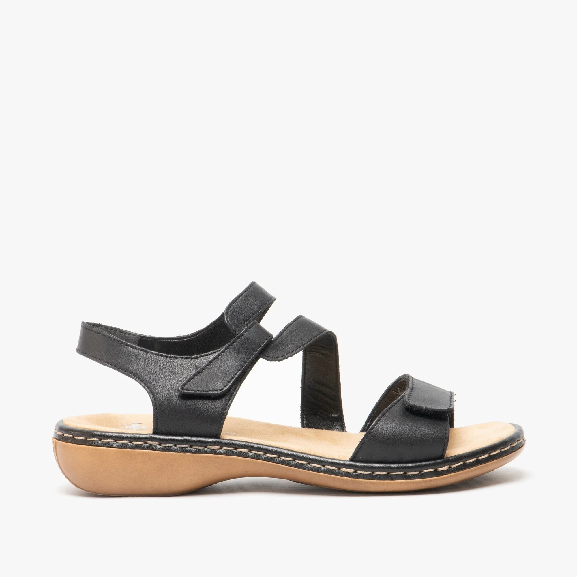 Rieker 659C7-00 Womens Sandals Black sold by Shuperb