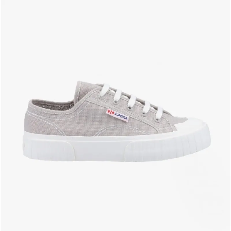 2630 STRIPE Ladies Canvas Trainers Grey Colomba sold by Shuperb